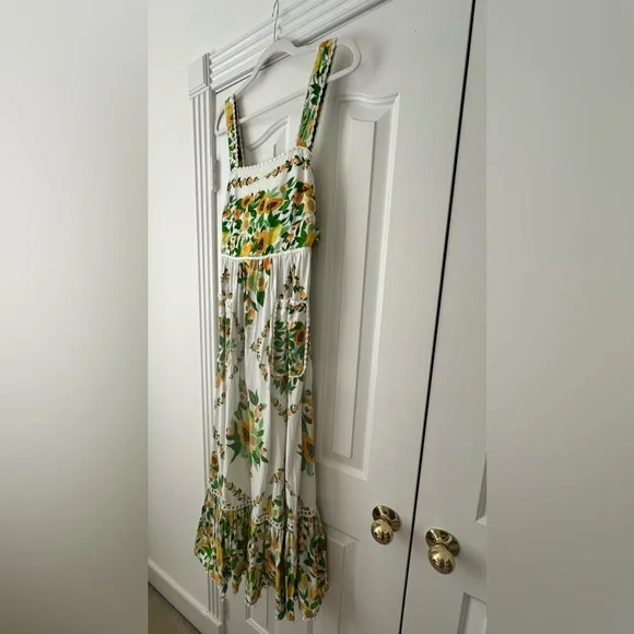 Farm Rio Papaya Salad Linen Sundress - Picture 6 of 7